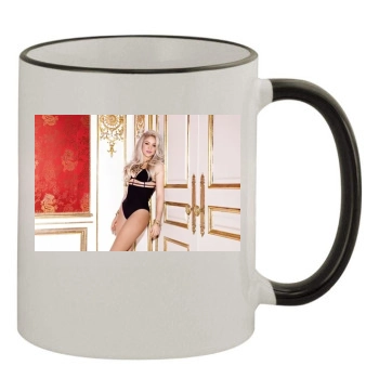 Shakira 11oz Colored Rim & Handle Mug