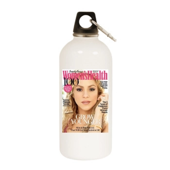 Shakira White Water Bottle With Carabiner