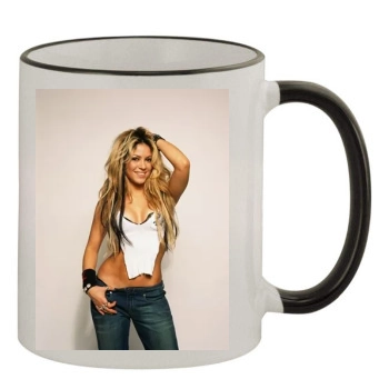 Shakira 11oz Colored Rim & Handle Mug