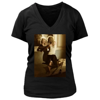 Shakira Women's Deep V-Neck TShirt