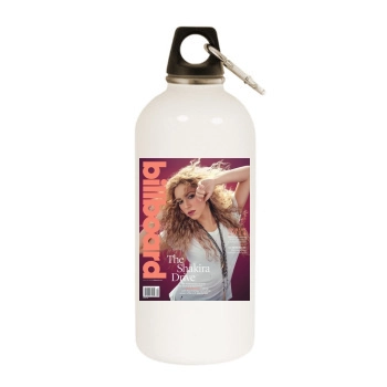 Shakira White Water Bottle With Carabiner