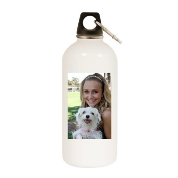 Hayden Panettiere White Water Bottle With Carabiner