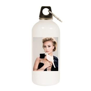 Hayden Panettiere White Water Bottle With Carabiner