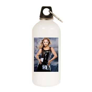 Hayden Panettiere White Water Bottle With Carabiner