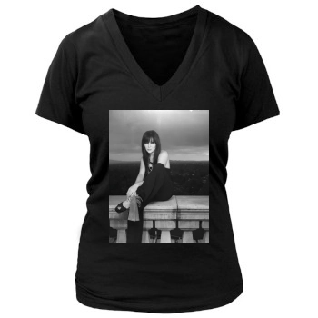 Shannen Doherty Women's Deep V-Neck TShirt