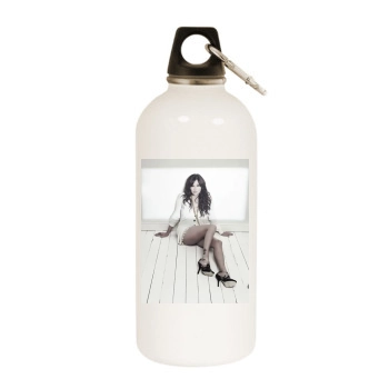 Shannen Doherty White Water Bottle With Carabiner