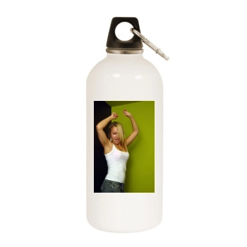 Hayden Panettiere White Water Bottle With Carabiner