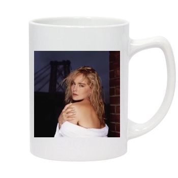 Sharon Stone 14oz White Statesman Mug