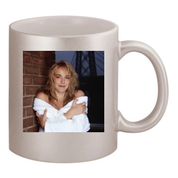 Sharon Stone 11oz Metallic Silver Mug