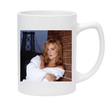 Sharon Stone 14oz White Statesman Mug