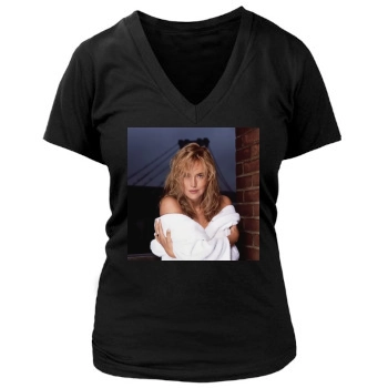 Sharon Stone Women's Deep V-Neck TShirt