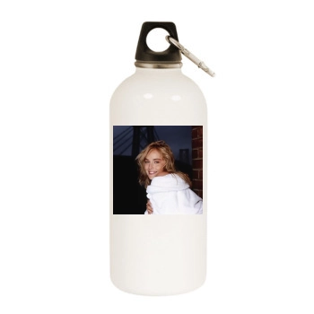 Sharon Stone White Water Bottle With Carabiner