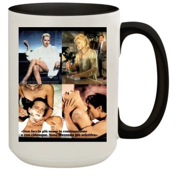 Sharon Stone 15oz Colored Inner & Handle Mug