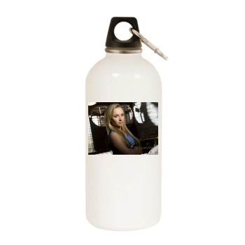 Hayden Panettiere White Water Bottle With Carabiner