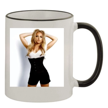 Hayden Panettiere 11oz Colored Rim & Handle Mug