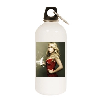 Hayden Panettiere White Water Bottle With Carabiner