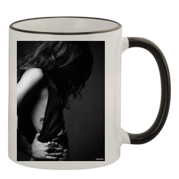 Shenae Grimes 11oz Colored Rim & Handle Mug