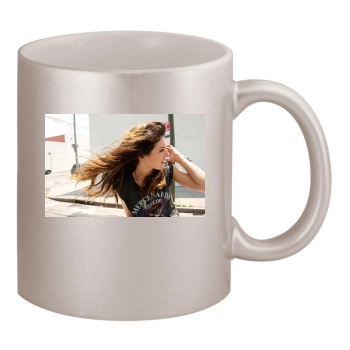 Shenae Grimes 11oz Metallic Silver Mug