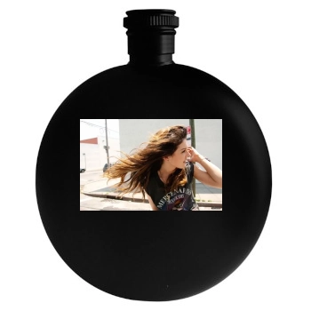 Shenae Grimes Round Flask