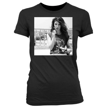 Shenae Grimes Women's Junior Cut Crewneck T-Shirt