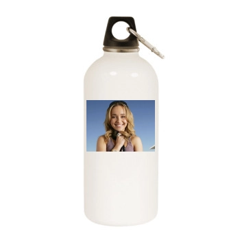 Hayden Panettiere White Water Bottle With Carabiner