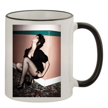 Shenae Grimes 11oz Colored Rim & Handle Mug