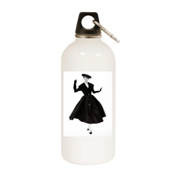 Shu Qi White Water Bottle With Carabiner