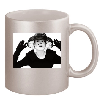 Shu Qi 11oz Metallic Silver Mug