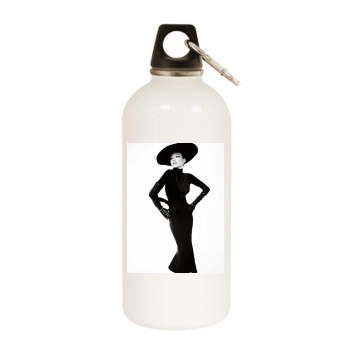 Shu Qi White Water Bottle With Carabiner