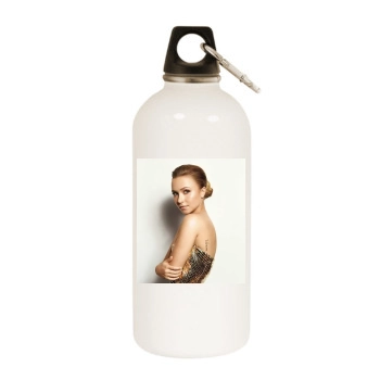 Hayden Panettiere White Water Bottle With Carabiner