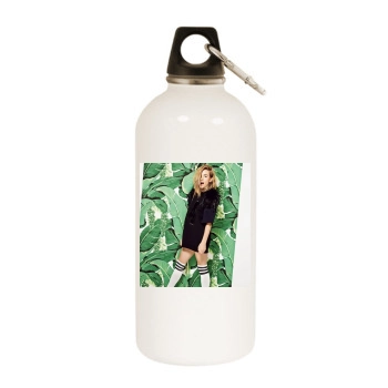 Sienna Miller White Water Bottle With Carabiner