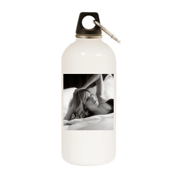 Sienna Miller White Water Bottle With Carabiner