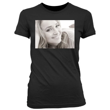 Hayden Panettiere Women's Junior Cut Crewneck T-Shirt