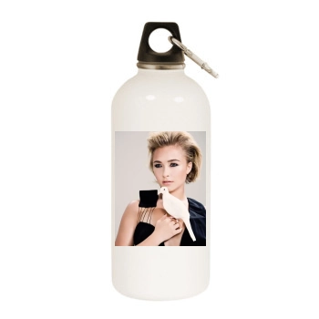 Hayden Panettiere White Water Bottle With Carabiner