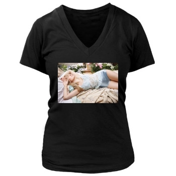 Sienna Miller Women's Deep V-Neck TShirt