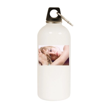 Sienna Miller White Water Bottle With Carabiner