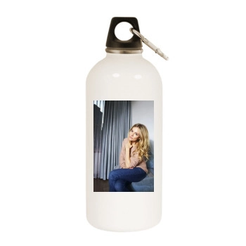 Sienna Miller White Water Bottle With Carabiner