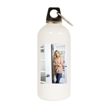 Sienna Miller White Water Bottle With Carabiner