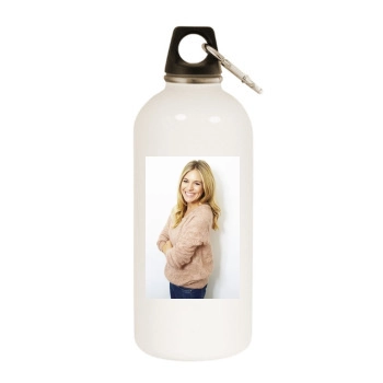 Sienna Miller White Water Bottle With Carabiner