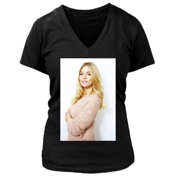 Sienna Miller Women's Deep V-Neck TShirt