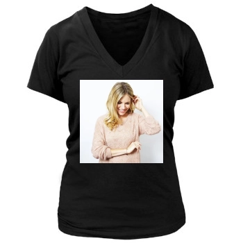 Sienna Miller Women's Deep V-Neck TShirt