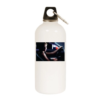 Sienna Miller White Water Bottle With Carabiner