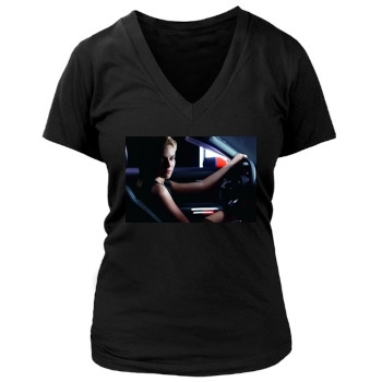 Sienna Miller Women's Deep V-Neck TShirt