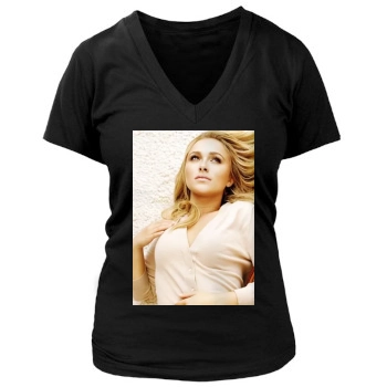 Hayden Panettiere Women's Deep V-Neck TShirt