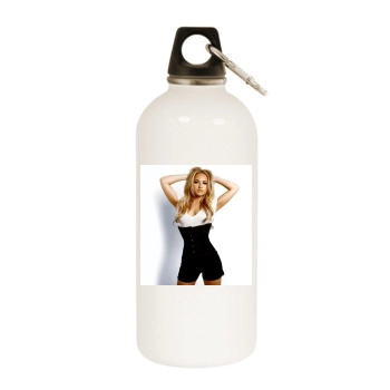 Hayden Panettiere White Water Bottle With Carabiner