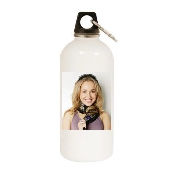 Hayden Panettiere White Water Bottle With Carabiner