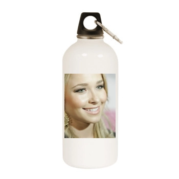 Hayden Panettiere White Water Bottle With Carabiner