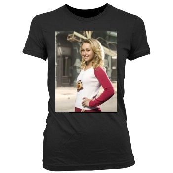 Hayden Panettiere Women's Junior Cut Crewneck T-Shirt