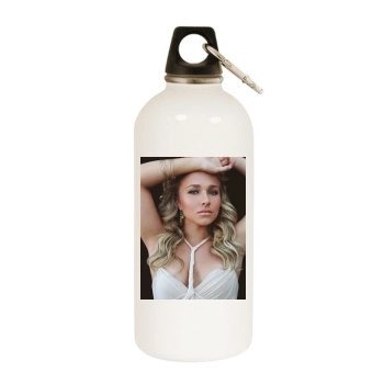 Hayden Panettiere White Water Bottle With Carabiner