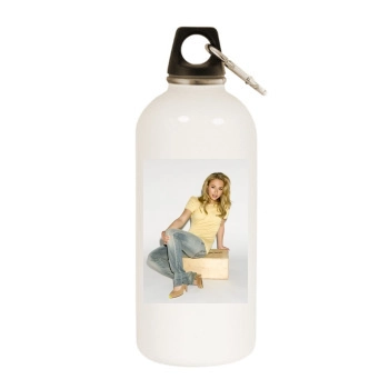 Hayden Panettiere White Water Bottle With Carabiner